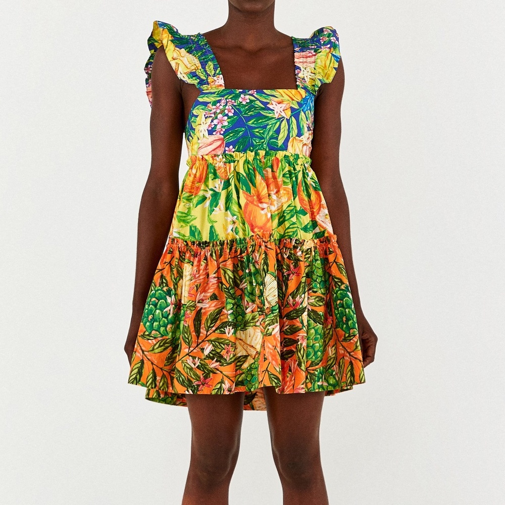 Caipirinha Tiered Mini Dress